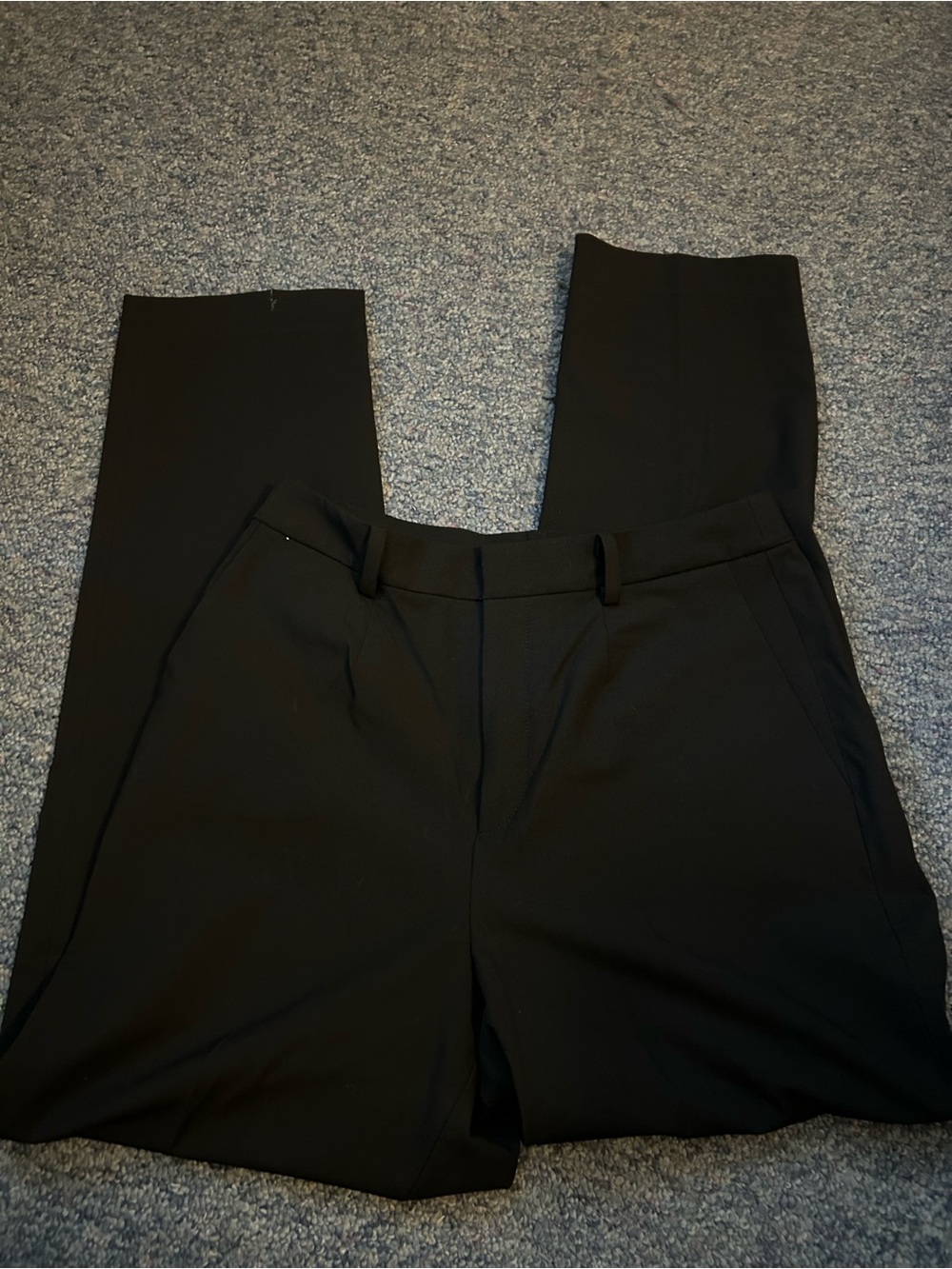 Uniqlo Men's Black Dress Trousers - Straight Leg